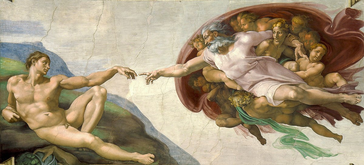 Tranh The creation of Adam